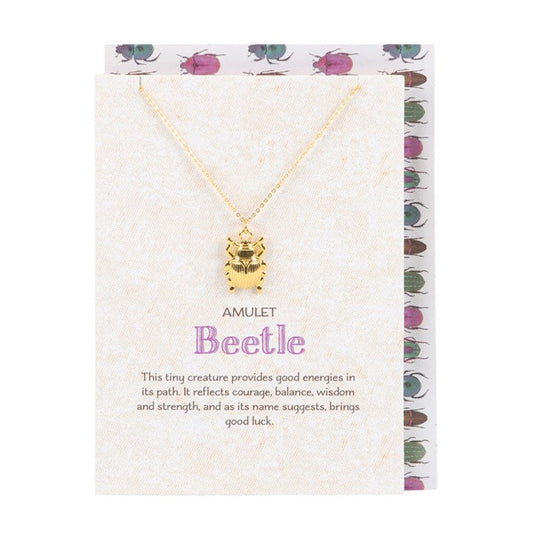 Lucky Beetle Amulet Necklace