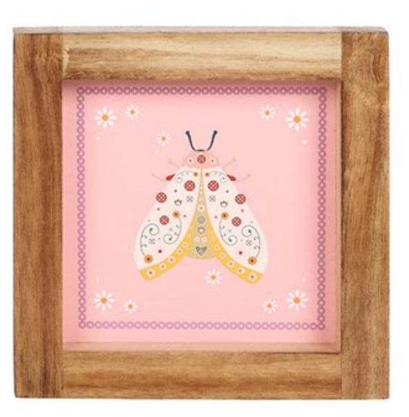 Floral Bug Picture Wooden Frames