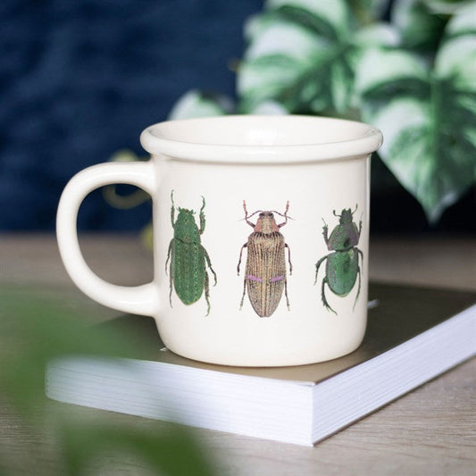 Whimsical Beetle Ceramic Mug