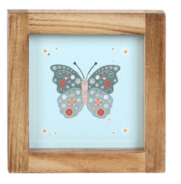 Floral Bug Picture Wooden Frames