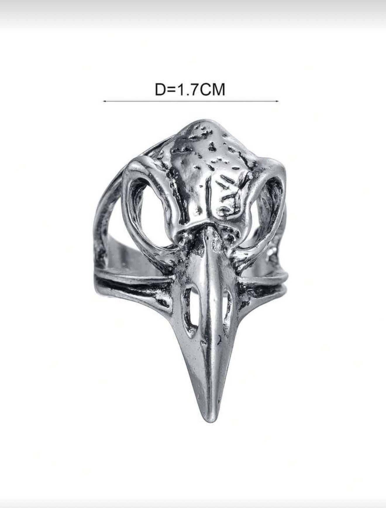 Corvid Ring Antique Silver