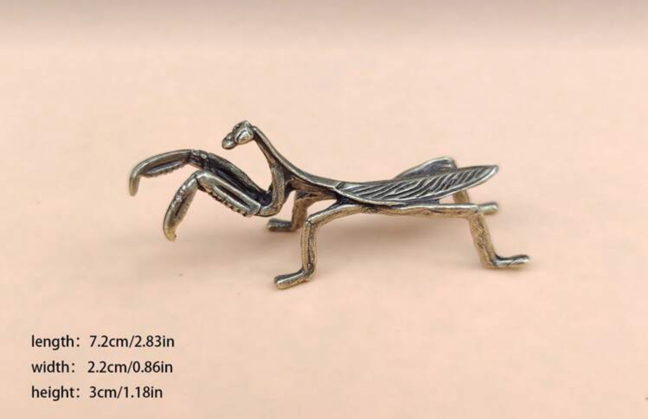 Praying Mantis Metal Figure