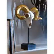 Petrifying Ram Skull Decoration