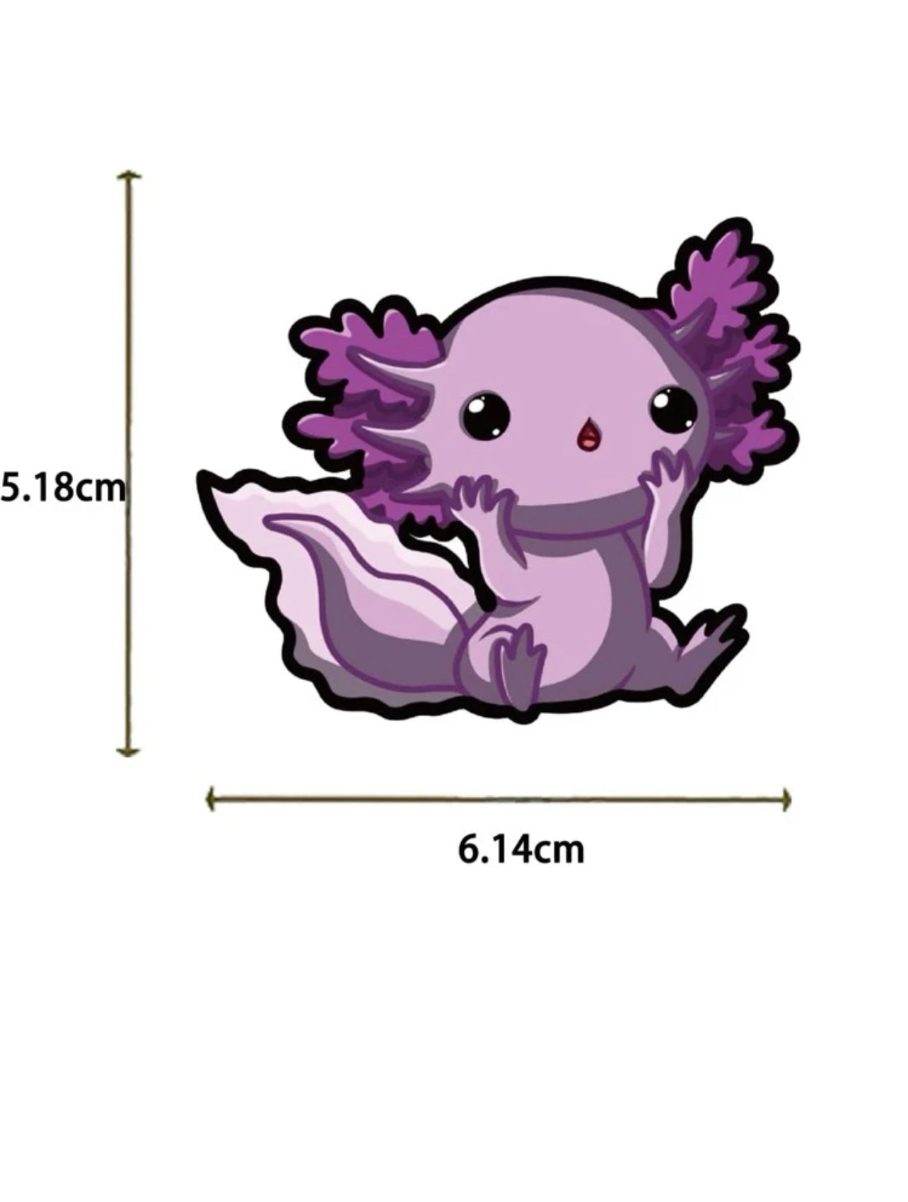 Axolotl Waterproof Sticker