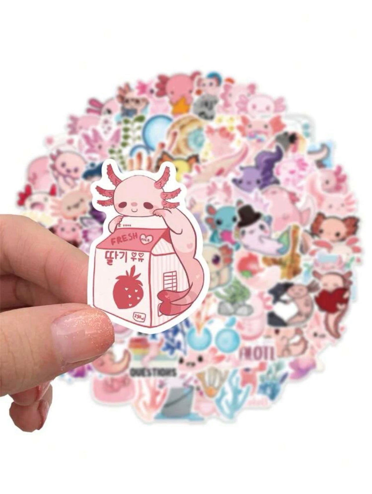 Axolotl Waterproof Sticker