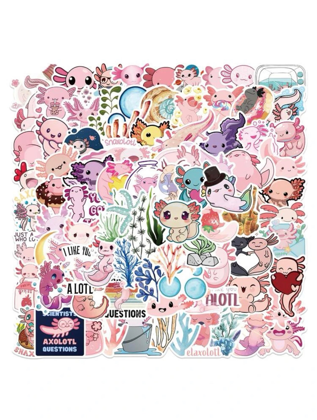 Axolotl Waterproof Sticker